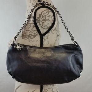 Elliott Lucca Black Leather Handbag Shoulderbag